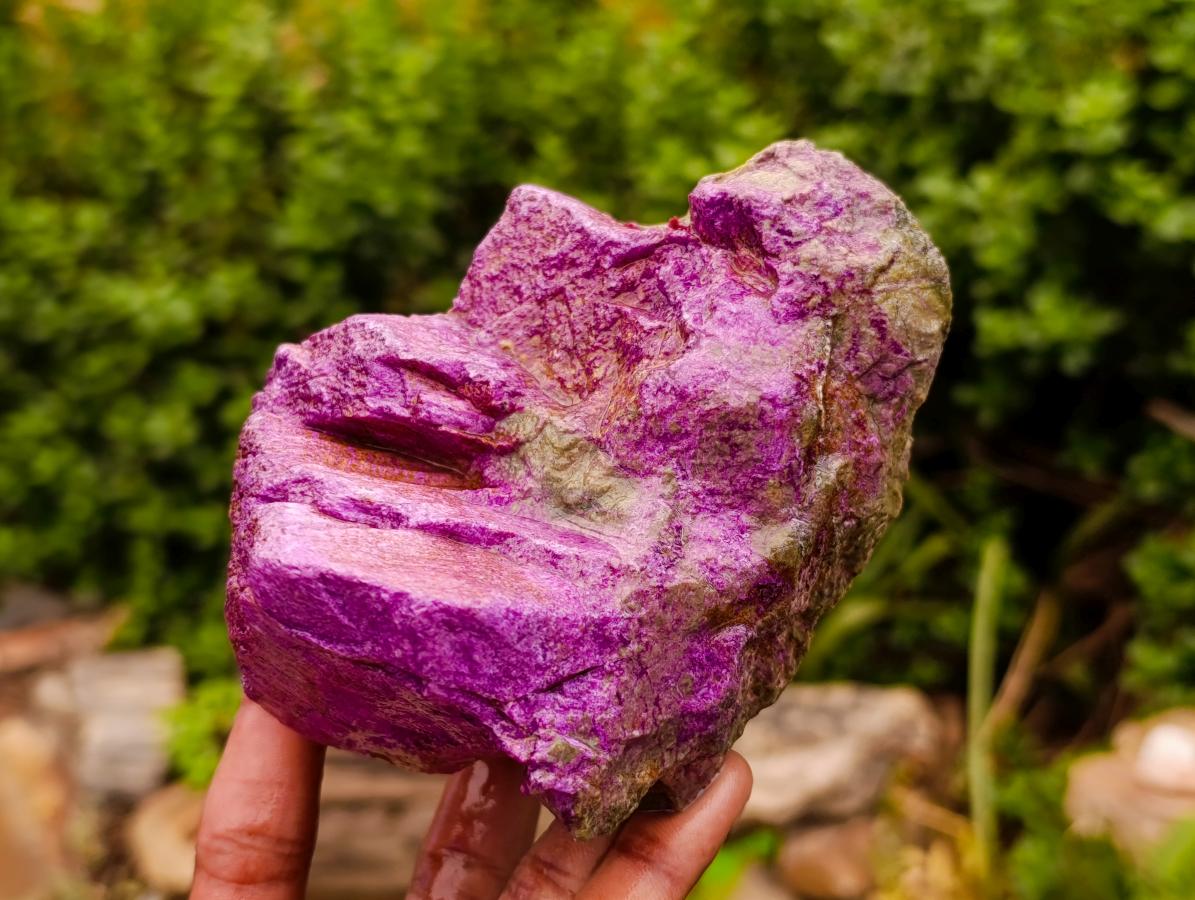 Natural Stichtite Cobbed Specimens x 4 From Barberton, South Africa