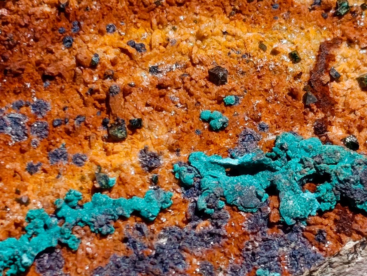 Natural Libethenite Crystals On Dolomite Matrix Specimens x 3 From Shituru, Congo