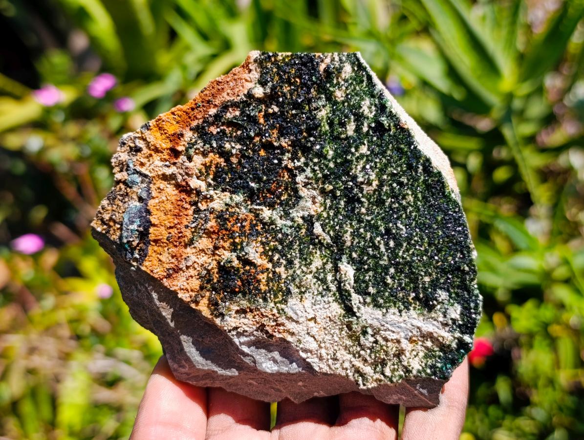 Natural Libethenite Crystals On Dolomite Matrix Specimens x 3 From Shituru, Congo