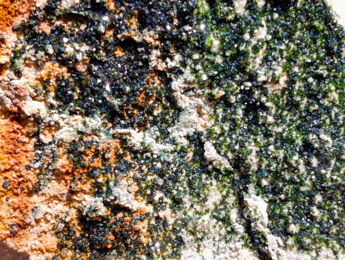 Natural Libethenite Crystals On Dolomite Matrix Specimens x 3 From Shituru, Congo