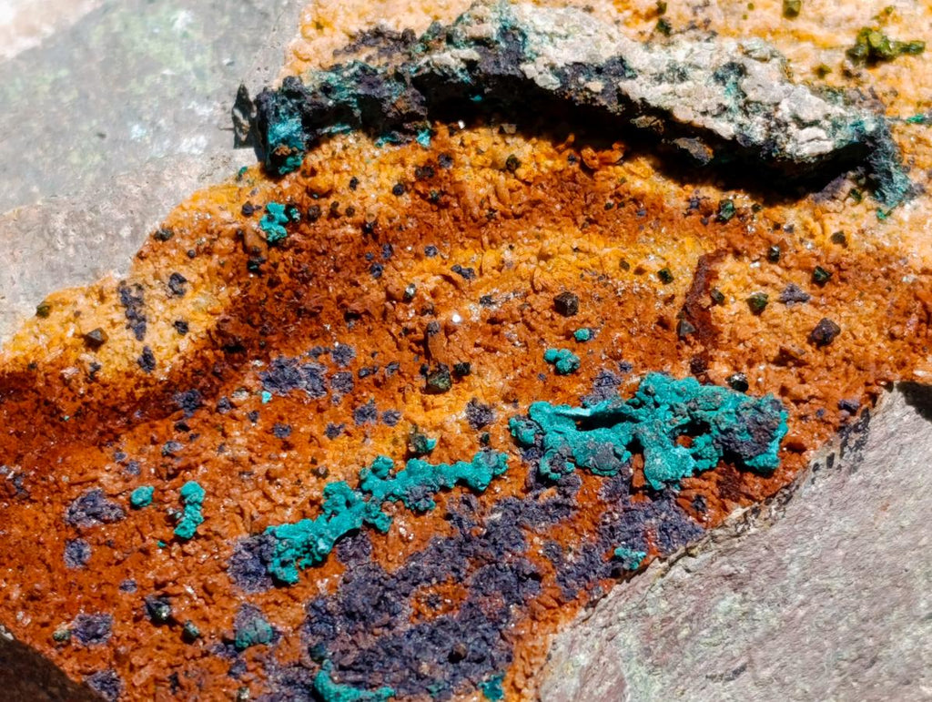 Natural Libethenite Crystals On Dolomite Matrix Specimens x 3 From Shituru, Congo
