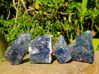 Natural Watermelon Fluorite Cobbed Specimens x 12 From Uis, Namibia