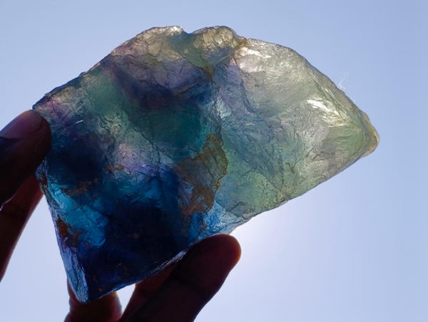 Natural Watermelon Fluorite Cobbed Specimens x 12 From Uis, Namibia