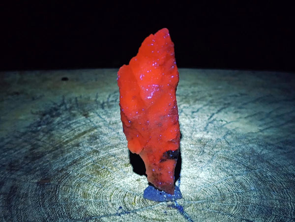 Natural Drusy Quartz Coated Spearhead Calcite Specimens x 12 From Albert's Mountain, Lesotho