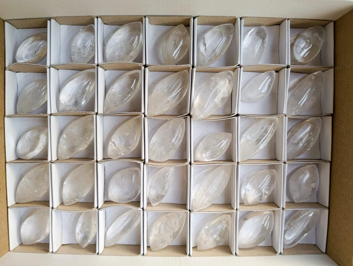 Polished Clear Quartz Crystal, Angel Tears x 35 From Madagascar