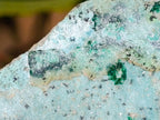 Natural Drusy Coated Chrysocolla On Dolomite Specimens x 3 From Lupoto Mine, Congo