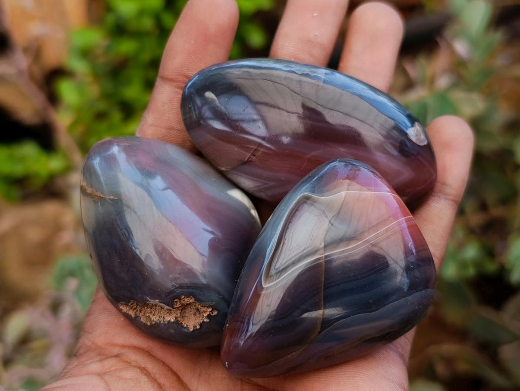 Polished Red Shashe River Agate Free Forms x 20 From Shashe River, Zimbabwe - Toprock Gemstones and Minerals 