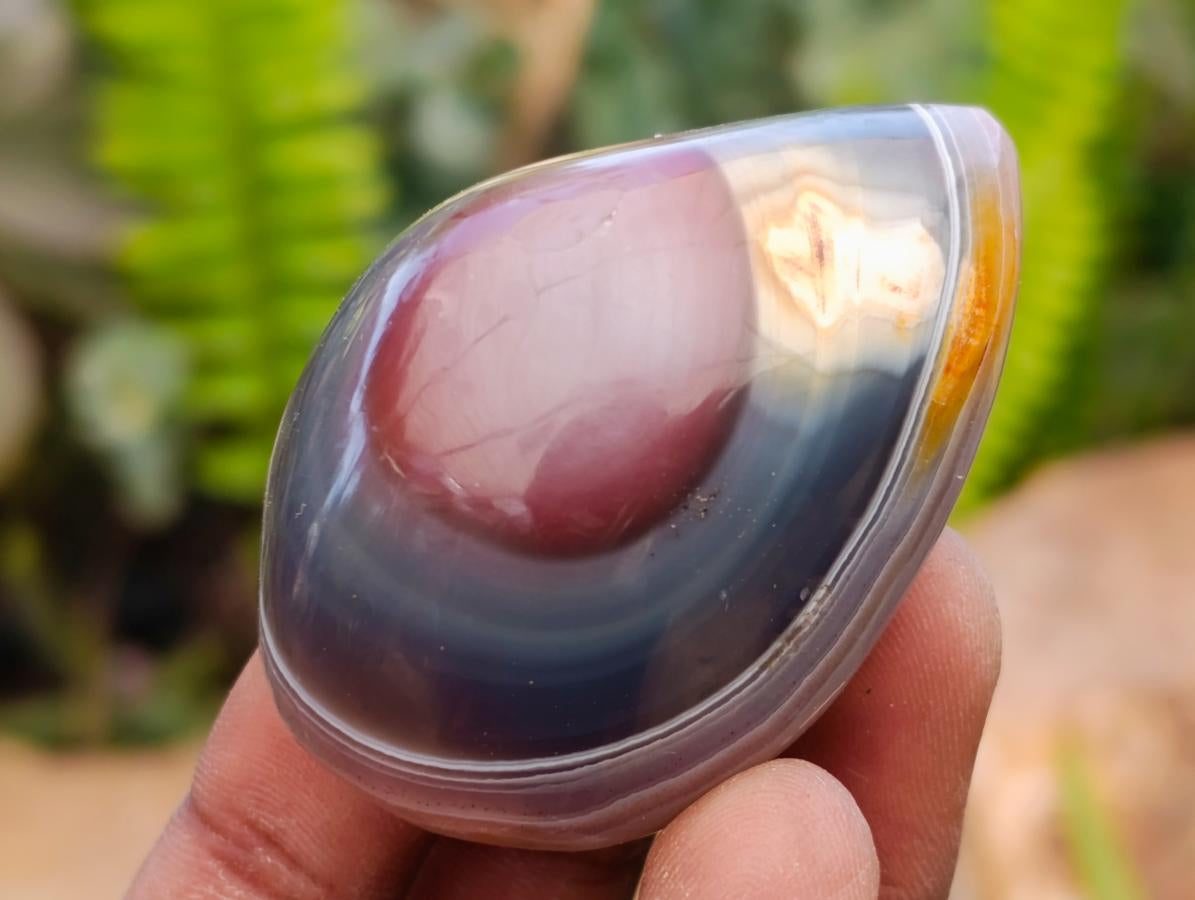 Polished Red Shashe River Agate Free Forms x 20 From Shashe River, Zimbabwe