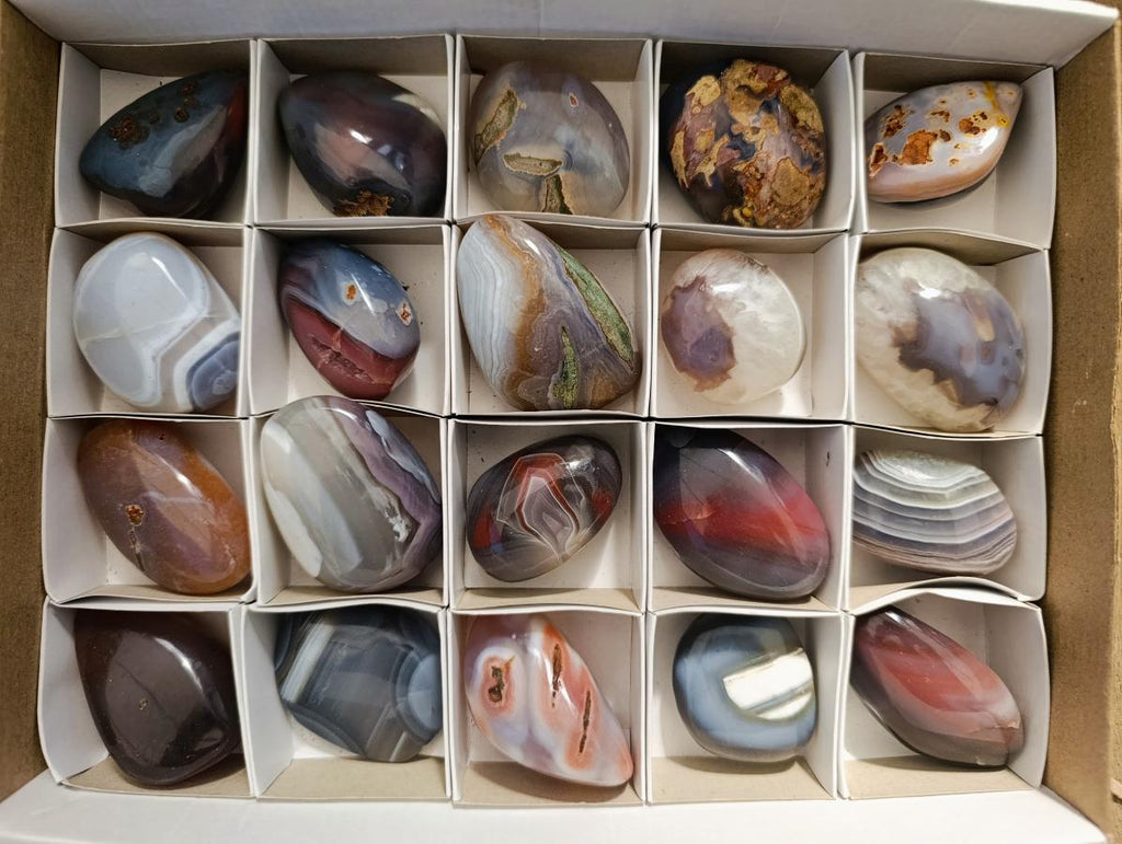 Polished Red Shashe River Agate Free Forms x 20 From Shashe River, Zimbabwe - Toprock Gemstones and Minerals 