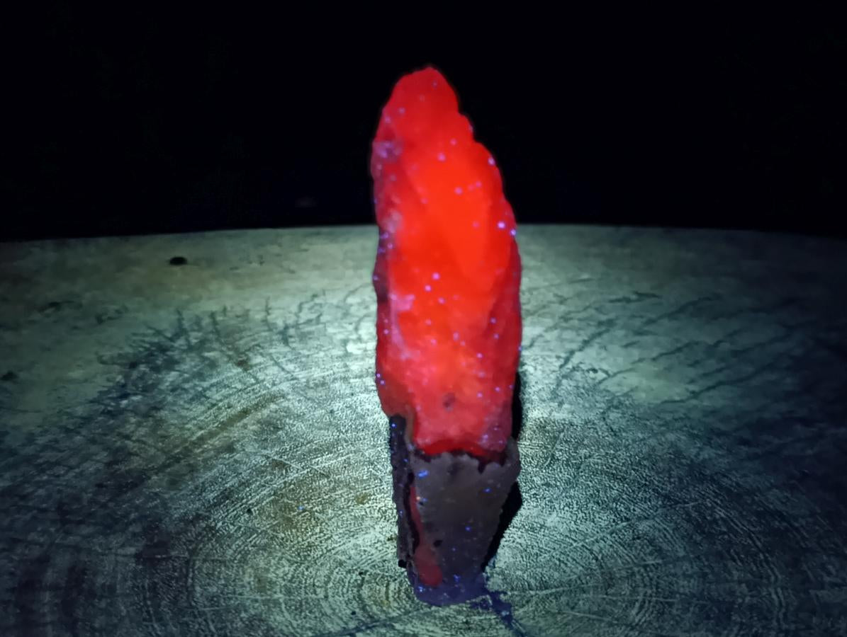 Natural Drusy Quartz Coated Spearhead Calcite Specimens x 24 From Albert's Mountain, Lesotho