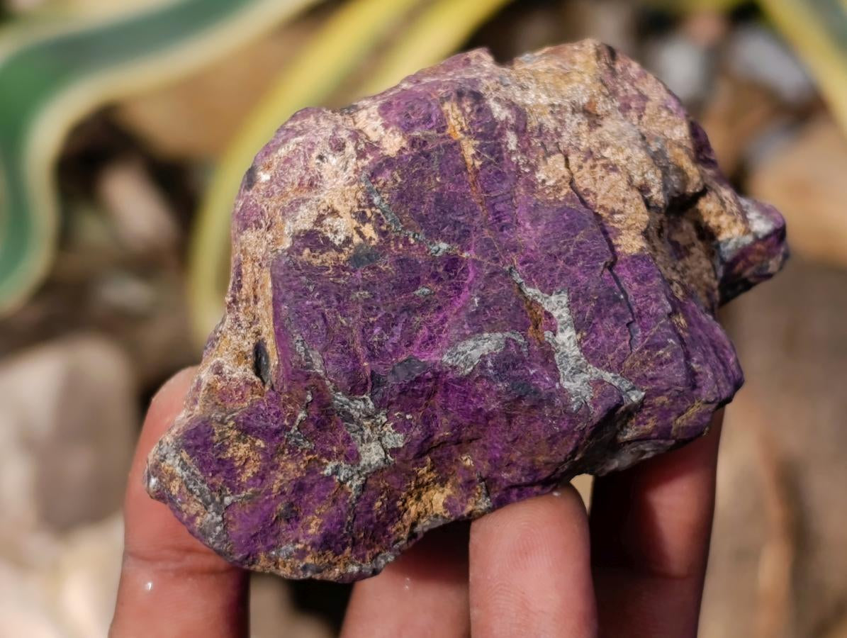 Natural Metallic Purpurite Specimens x 6 From Erongo, Namibia