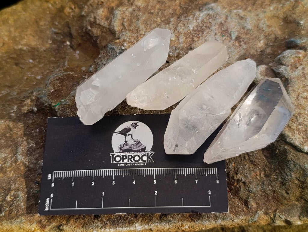 Natural Clear Quartz Crystals x 35 From Madagascar