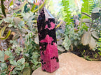 Polished Rhodonite Tower x 1 From Ambindavato, Madagascar