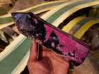 Polished Rhodonite Tower x 1 From Ambindavato, Madagascar