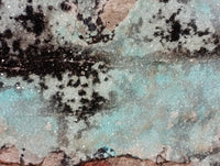 Natural Drusy Chrysocolla With Malachite And Heterogenite On Dolomite Specimens x 3 From Lupoto, Congo