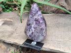 Polished Purple Chevron Amethyst Standing Free Form x 1 From Madagascar