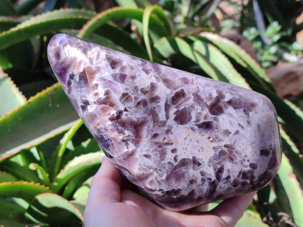 Polished Purple Chevron Amethyst Standing Free Form x 1 From Madagascar