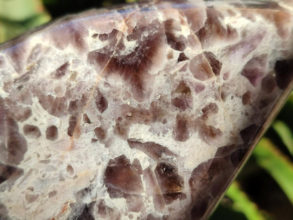 Polished Purple Chevron Amethyst Standing Free Form x 1 From Madagascar