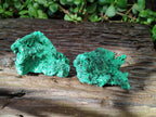 Natural Silky Malachite Specimens x 6 From Kasompe, Congo
