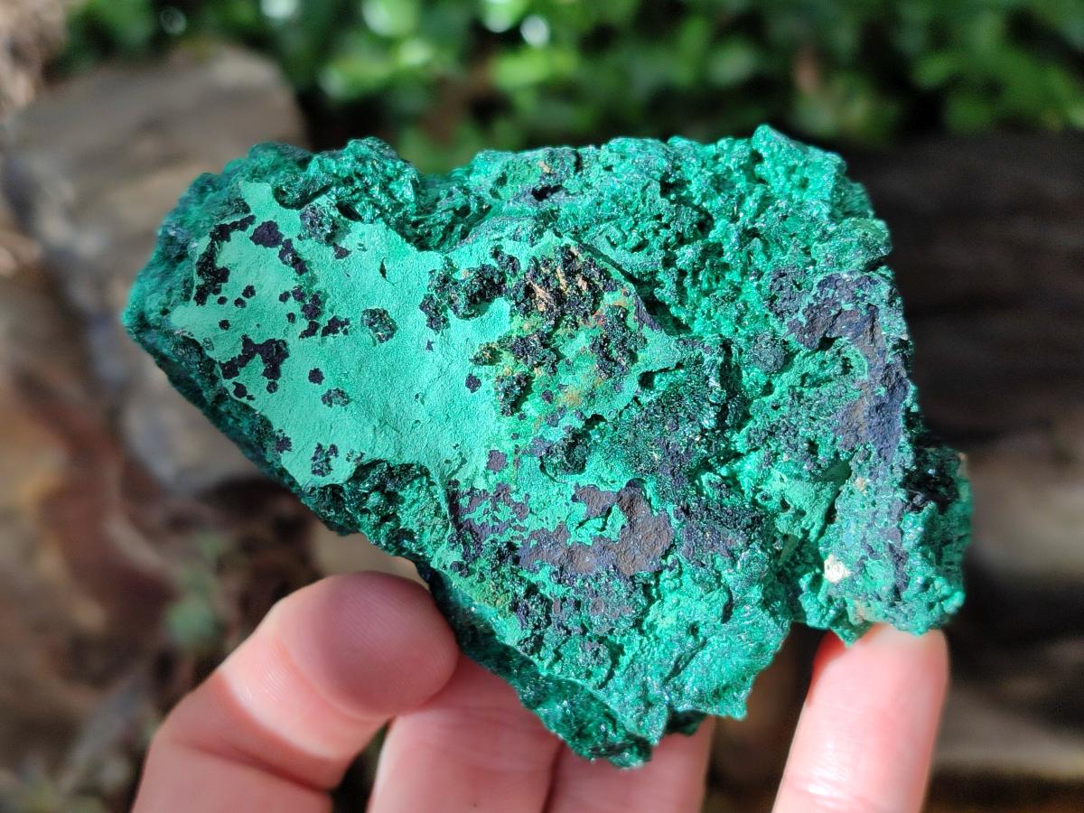 Natural Silky Malachite Specimens x 6 From Kasompe, Congo