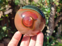 Polished Polychrome Jasper Spheres x 3 From NW Coast, Madagascar