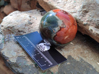 Polished Polychrome Jasper Spheres x 3 From NW Coast, Madagascar