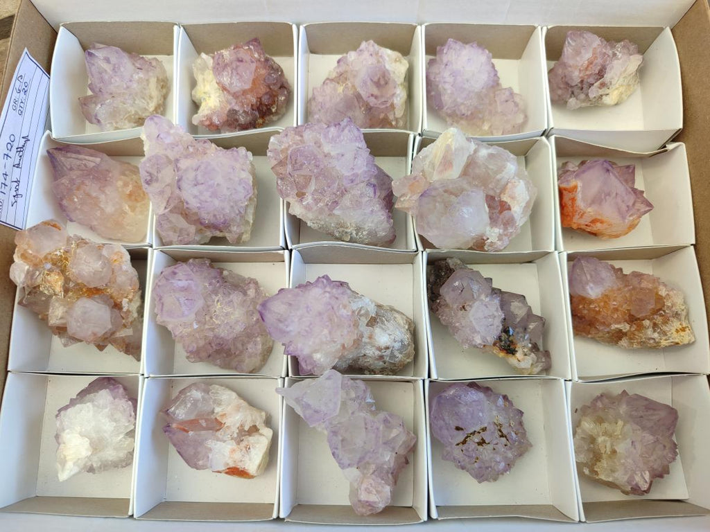 Natural Amethyst Spirit Clusters x 20 From Boekenhouthoek, South Africa