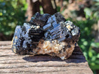 Natural Schorl Black Tourmaline with Associated Minerals x 6 From Erongo, Namibia