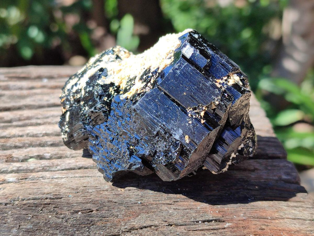 Natural Schorl Black Tourmaline with Associated Minerals x 6 From Erongo, Namibia