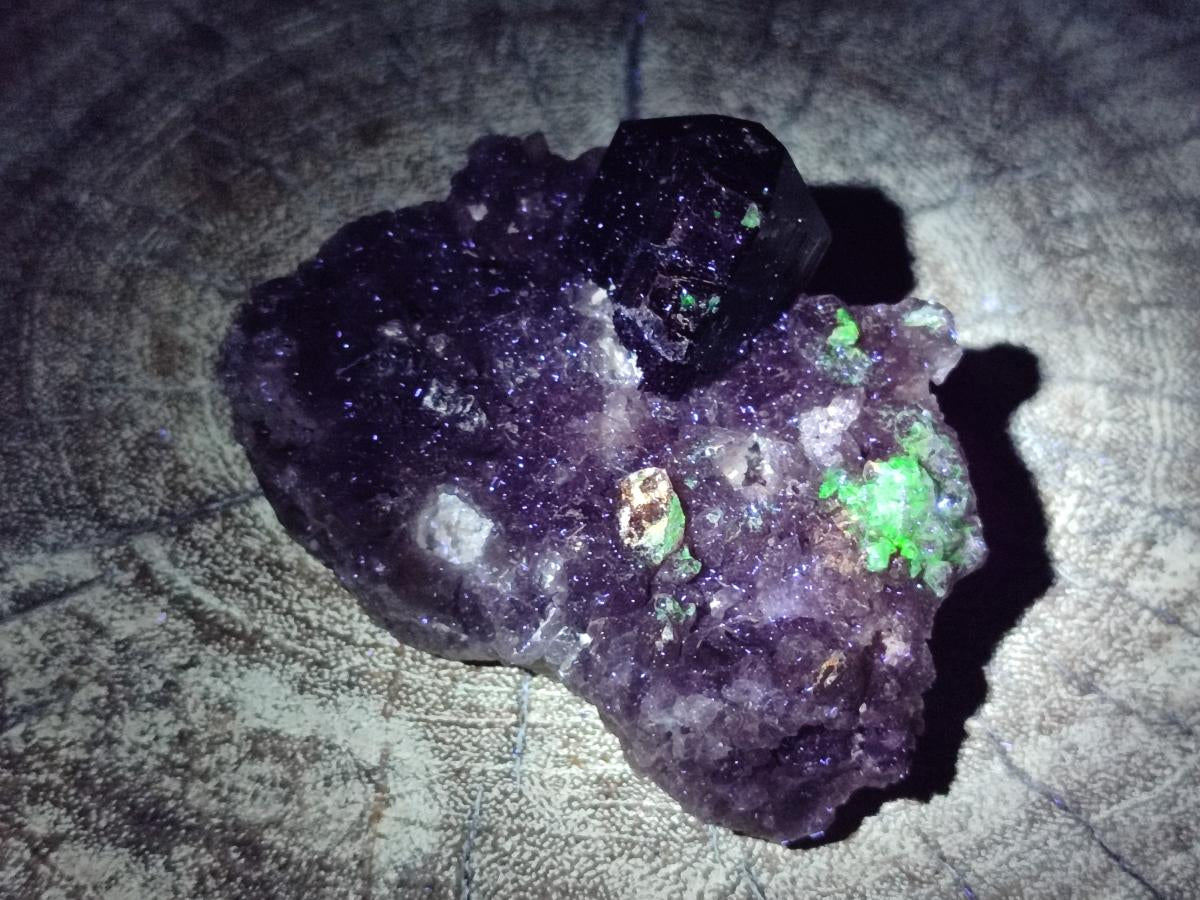 Natural Schorl Black Tourmaline with Associated Minerals x 6 From Erongo, Namibia