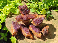 Natural Amethystos Amethyst Clusters x 37 From Kwaggafontein, South Africa