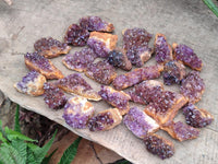 Natural Amethystos Amethyst Clusters x 37 From Kwaggafontein, South Africa
