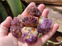Natural Amethystos Amethyst Clusters x 37 From Kwaggafontein, South Africa