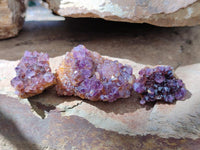 Natural Amethystos Amethyst Clusters x 37 From Kwaggafontein, South Africa