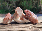 Natural Large Red Hematoid Quartz Crystals x 24 From Karoi, Zimbabwe
