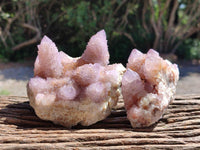Natural Sunburst Ametrine Spirit Clusters x 3 From Boekenhouthoek, South Africa