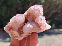 Natural Sunburst Ametrine Spirit Clusters x 3 From Boekenhouthoek, South Africa