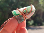Hand Made Malachite Copper Wire Wrapped Stone Pendants -Sold Per Item- From Messina
