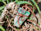 Hand Made Malachite Copper Wire Wrapped Stone Pendants -Sold Per Item- From Messina