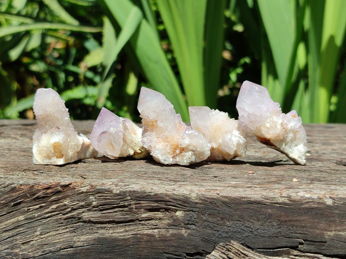 Natural Mixed White and Amethyst Spirit Crystals x 70 From Boekenhouthoek, South Africa
