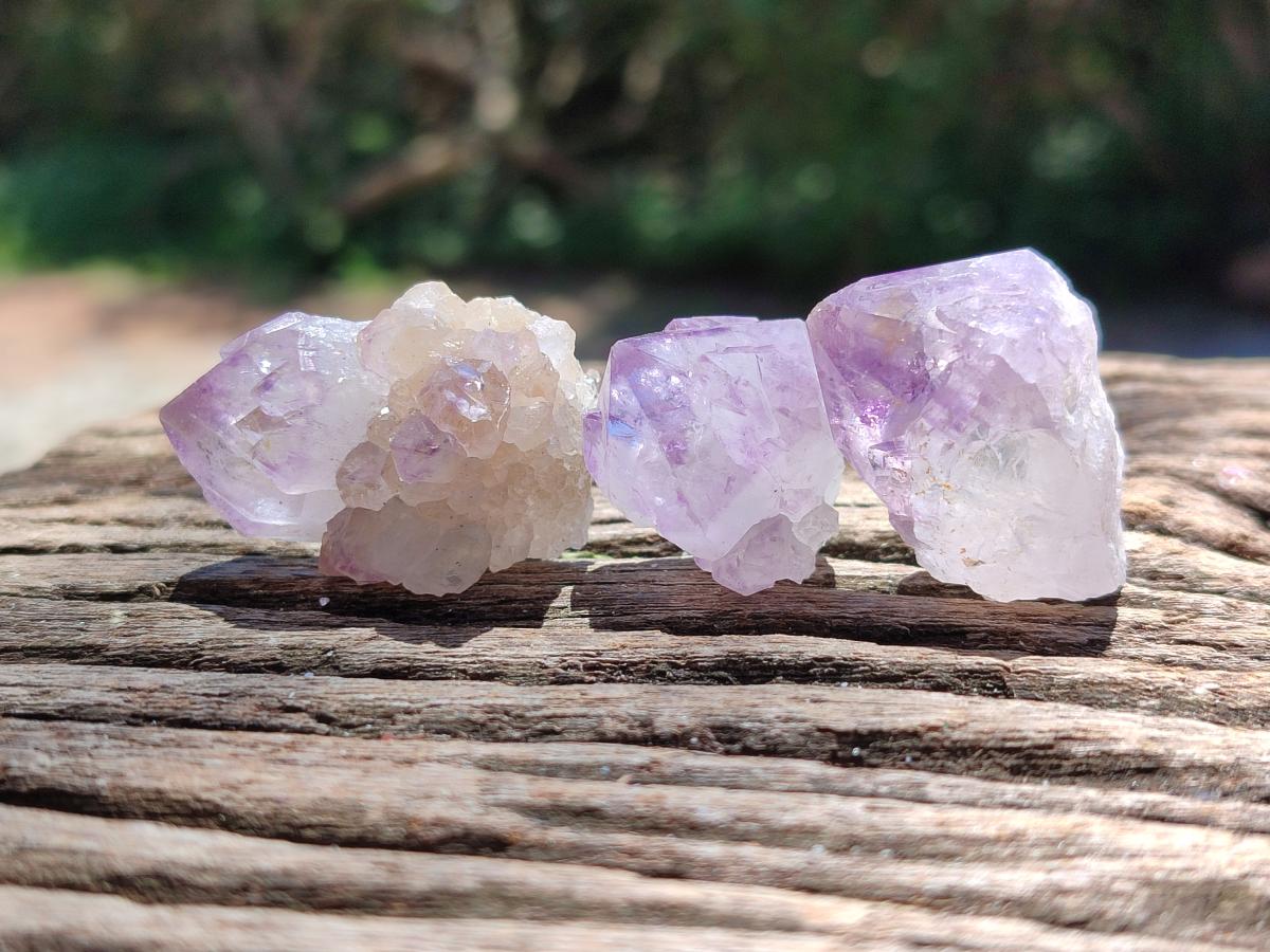 Natural Mixed White and Amethyst Spirit Crystals x 70 From Boekenhouthoek, South Africa