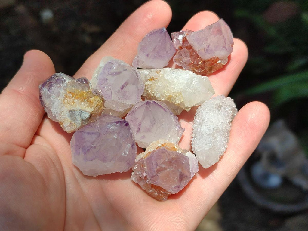Natural Mixed White and Amethyst Spirit Crystals x 70 From Boekenhouthoek, South Africa