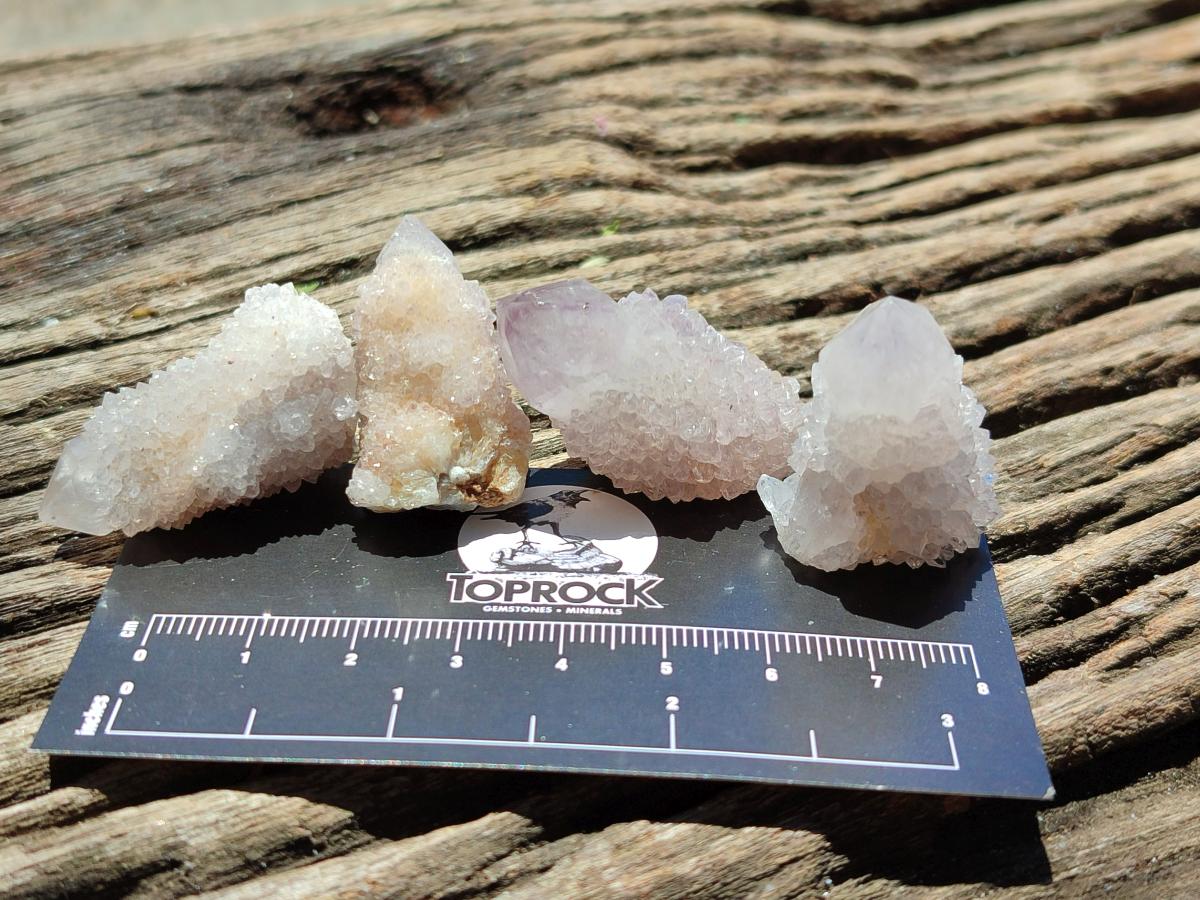 Natural Mixed White and Amethyst Spirit Crystals x 70 From Boekenhouthoek, South Africa