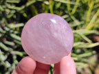 Polished Gemmy Rose Quartz Palm Stones x 20 From Madagascar