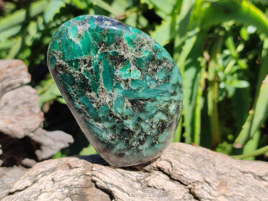Polished Emerald Mica 'Mutokolite' Standing Free Forms x 4 From Mutoko, Zimbabwe - Toprock Gemstones and Minerals 