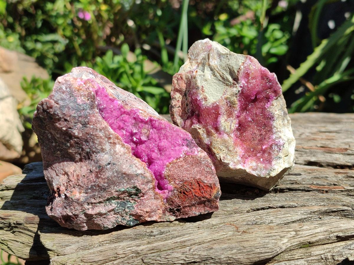 Natural Salrose Cobaltion Dolomite Specimens x 4 From Kakanda, Congo - Toprock Gemstones and Minerals 