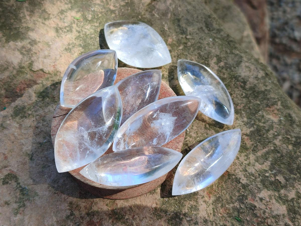 Polished Clear Quartz Crystal, Angel Tears x 20 From Madagascar