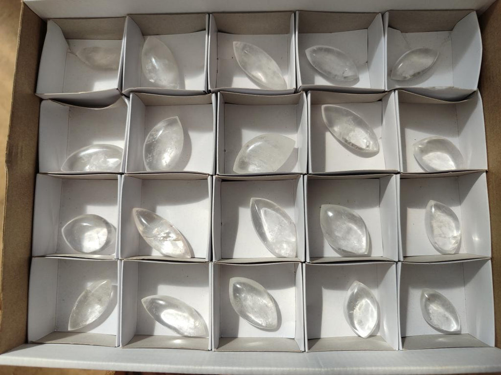 Polished Clear Quartz Crystal, Angel Tears x 20 From Madagascar