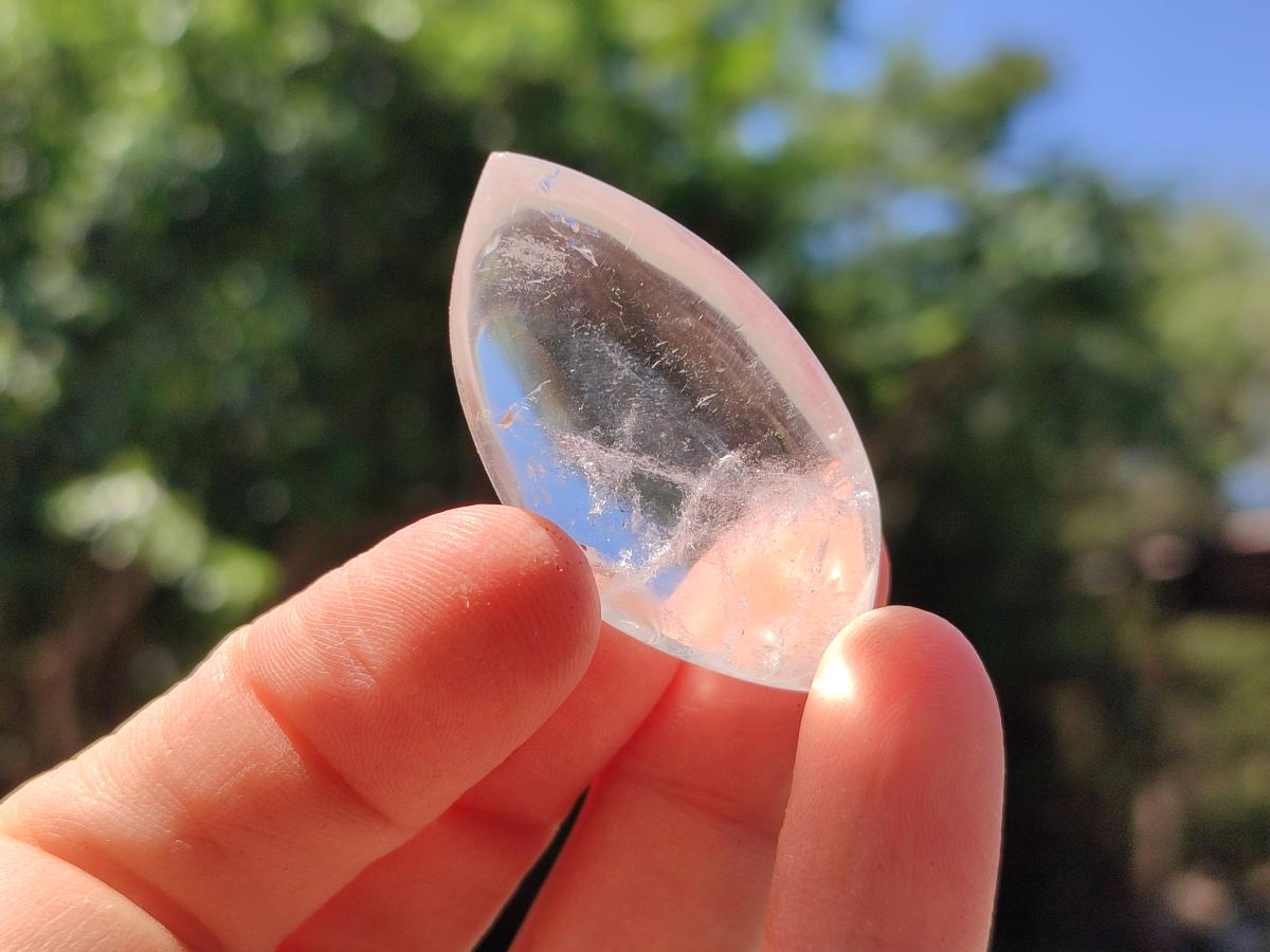 Polished Clear Quartz Crystal, Angel Tears x 20 From Madagascar