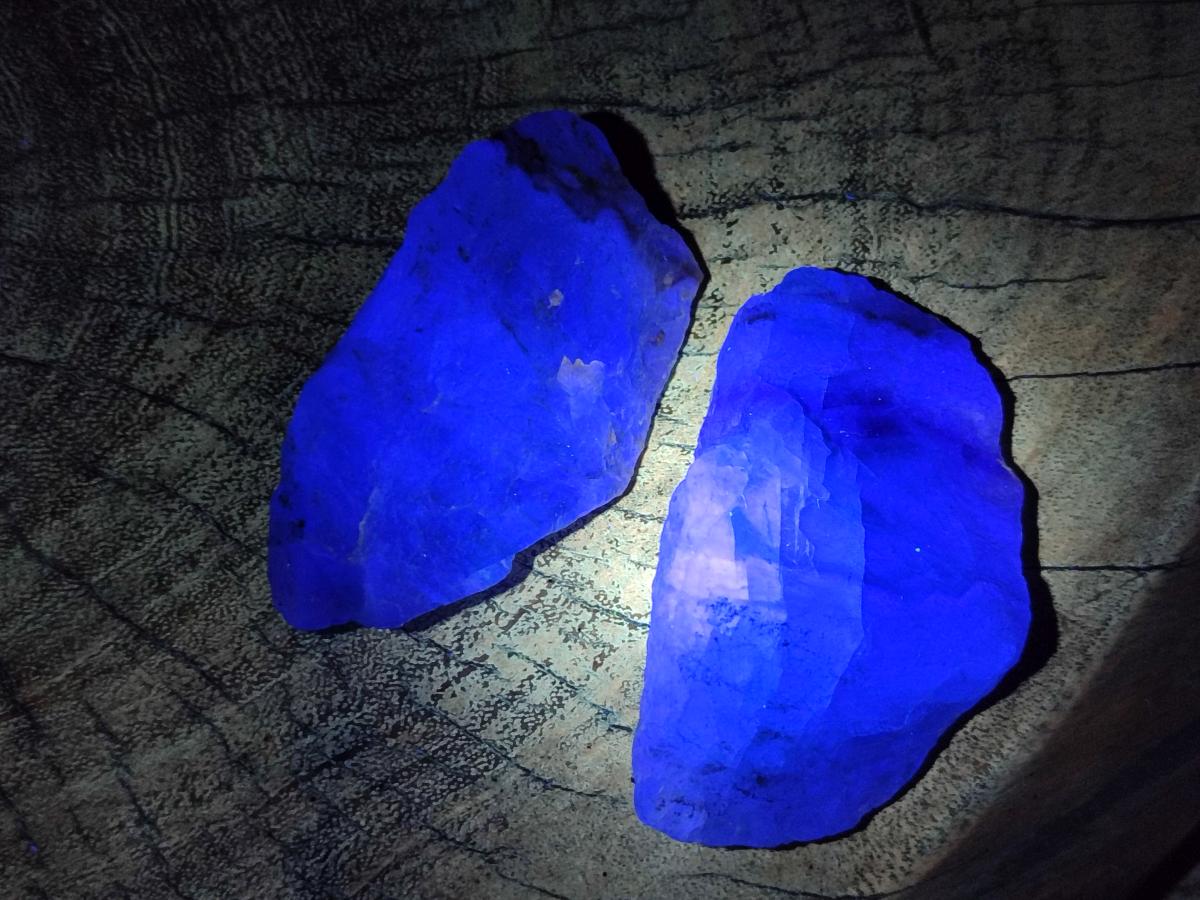 Natural Watermelon Fluorite Cobbed Specimens x 24 From Uis, Namibia